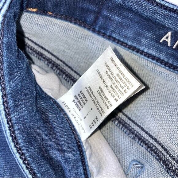 American Eagle jeans Super High rise jeggings medium was SZ 2 Super stretch - Picture 13 of 14